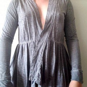 Gray Detailed Cardigan